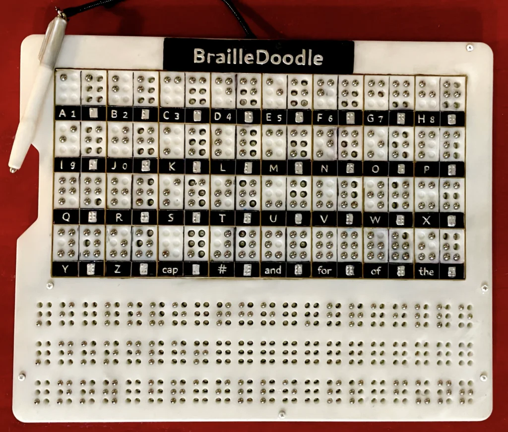 The Full-size Brailledoodle prototype